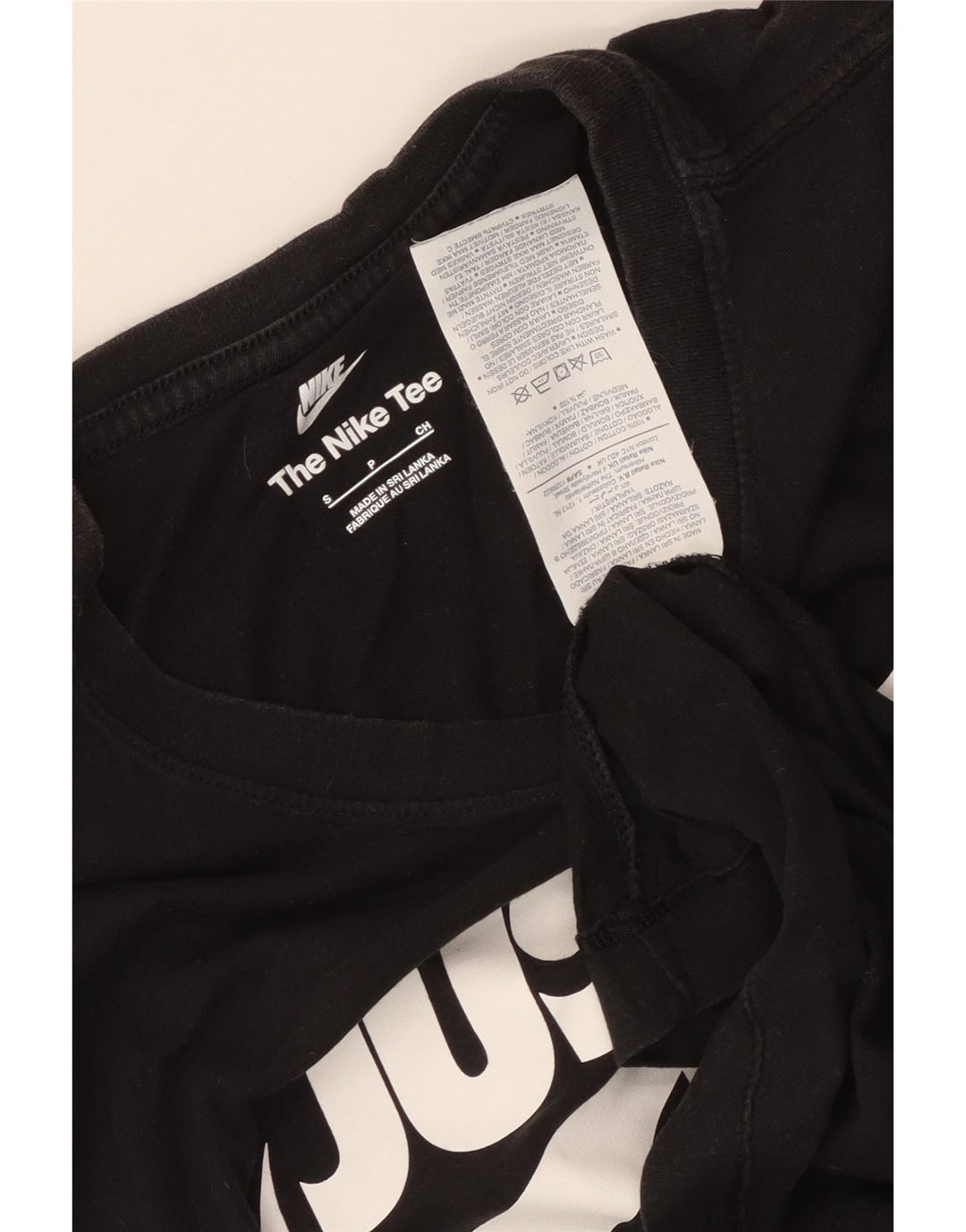 Tricou grafic Nike pentru bărbați Top mic, negru, bumbac