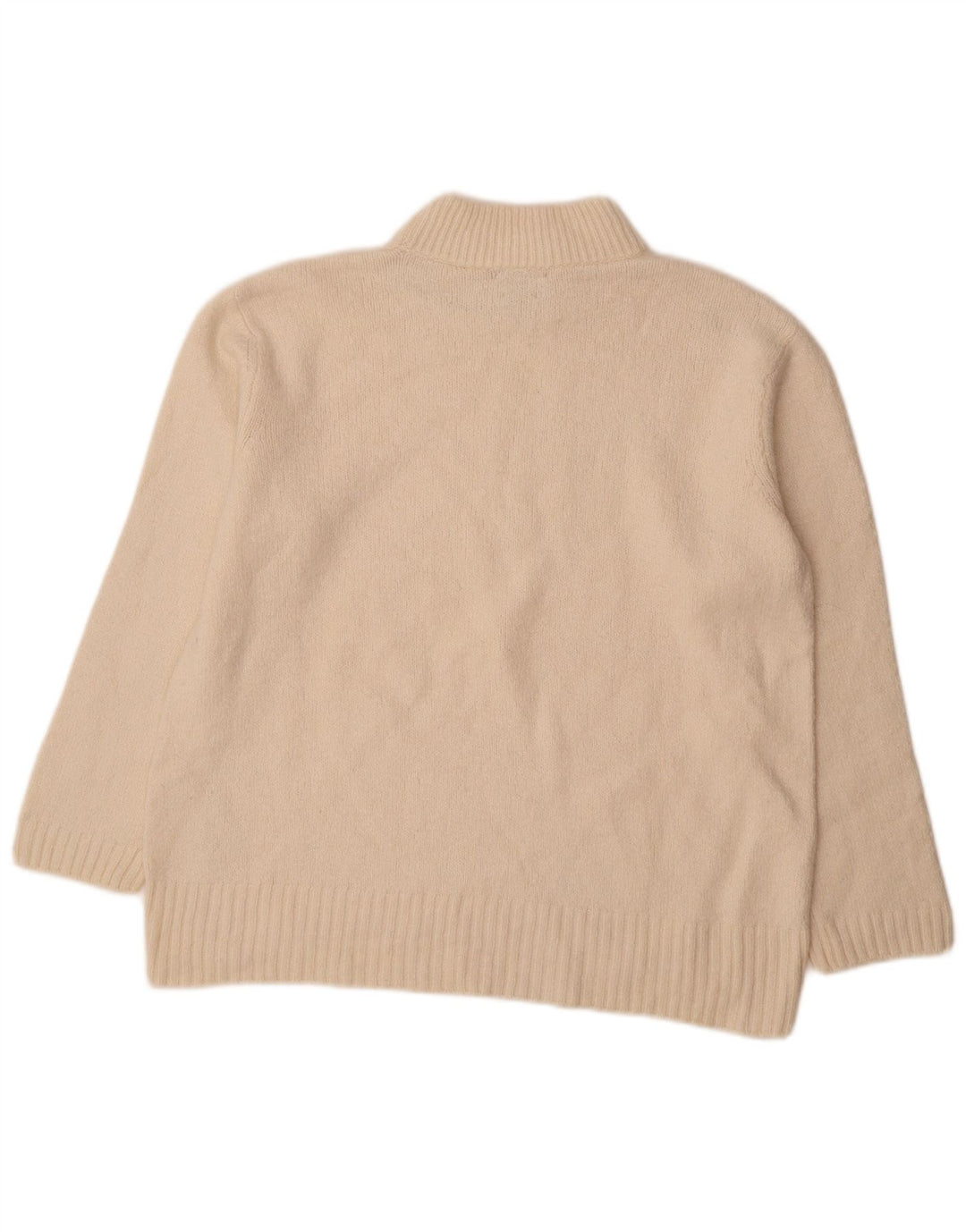 Pulover cu gât țestoasă pentru femei Massimo Dutti UK 16, mare, alb