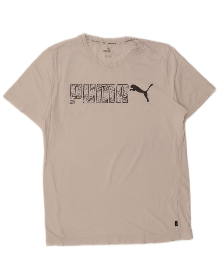 Tricou grafic Puma pentru bărbați Top Mediu Alb