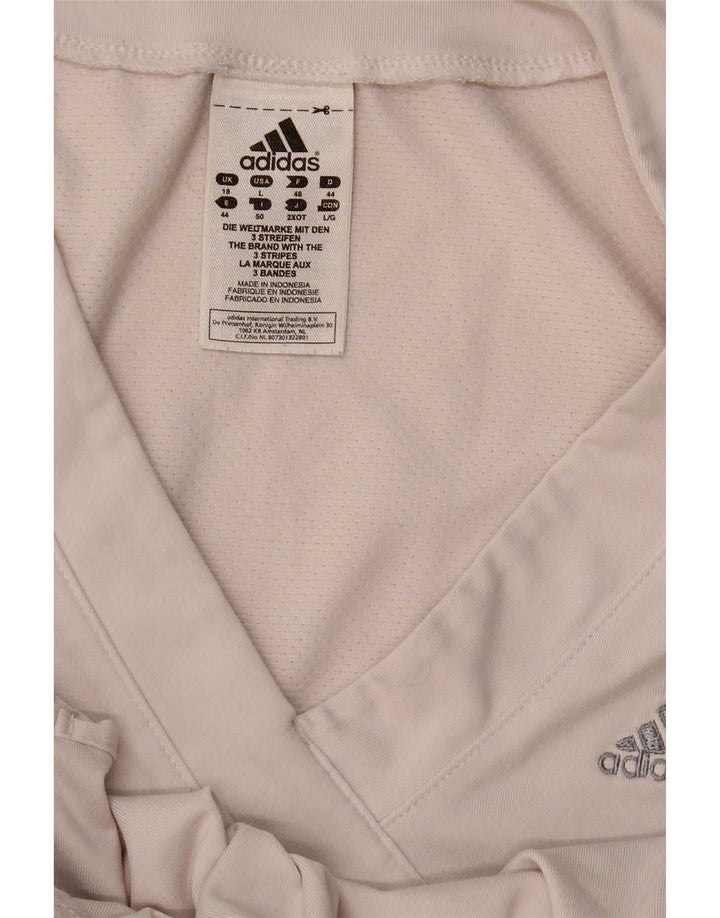 Adidas Climalite Vest Top pentru femei UK 18 XL Alb