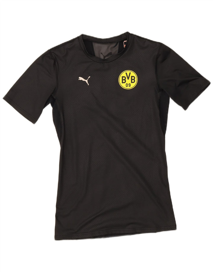 Tricou grafic Puma BVB Dortmund pentru bărbați Top mediu negru