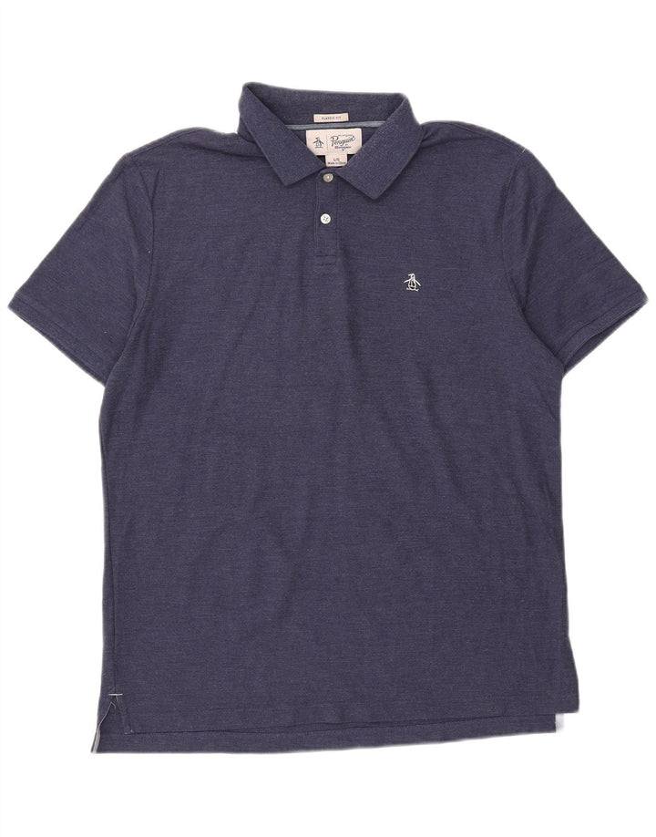 PENGUIN Tricou polo pentru bărbați, cu croiala clasică, mare, bleumarin