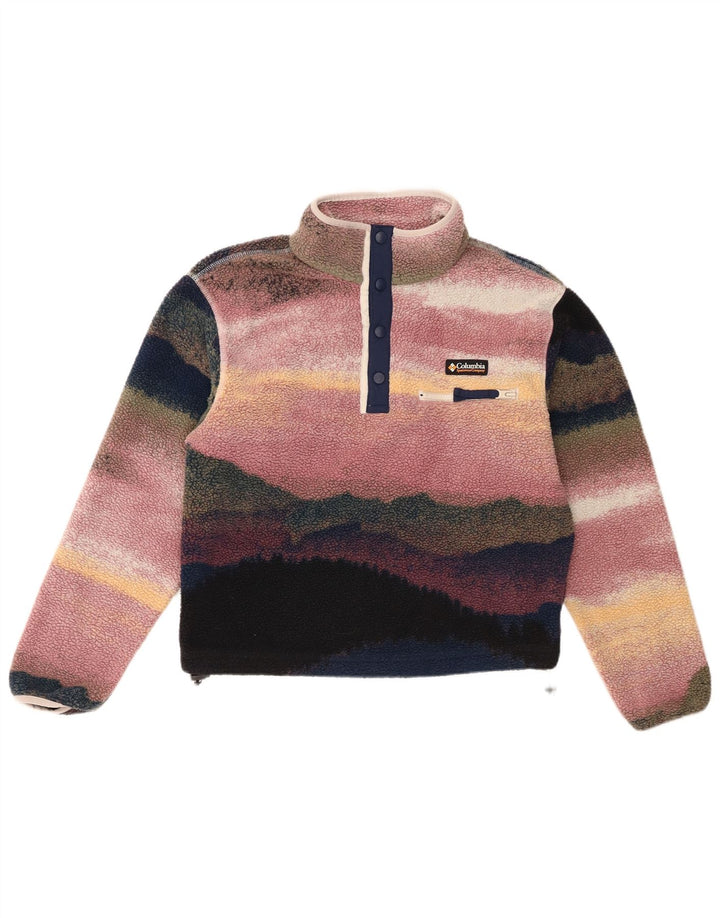 Pulover oversize din lână Columbia pentru femei UK 10 mic multicolor