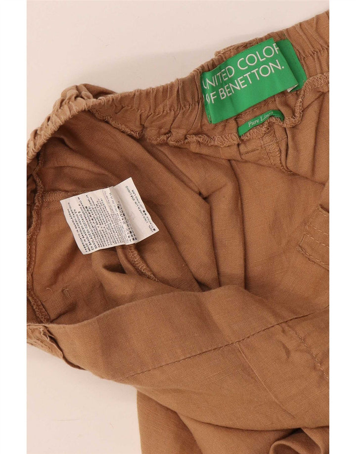 Pantaloni scurți casual Benetton pentru femei, mediu W32, in bej