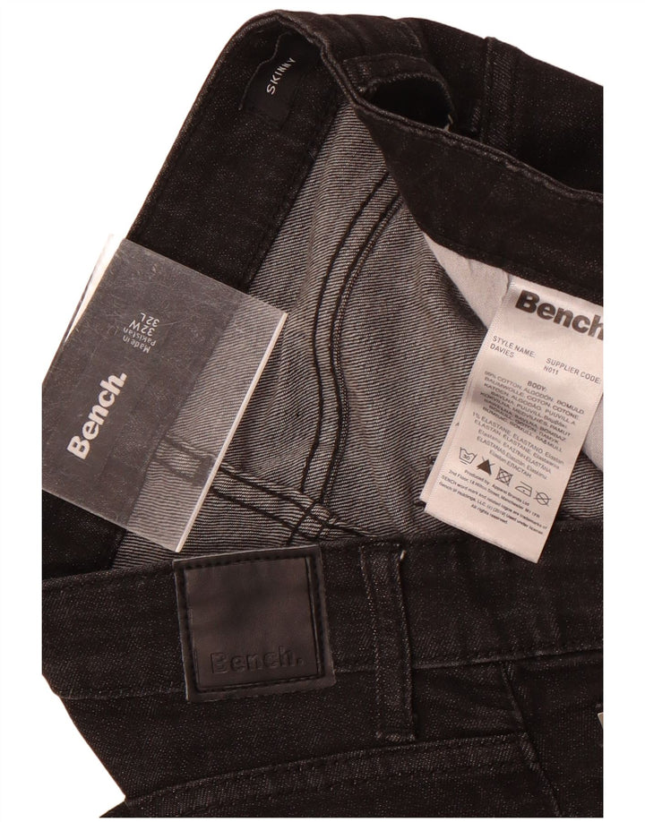 Bench Jeans skinny pentru bărbați W32 L32 bumbac negru