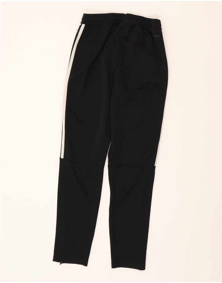 Pantaloni de trening ADIDAS Climalite pentru baieti 13-14 ani poliester negru