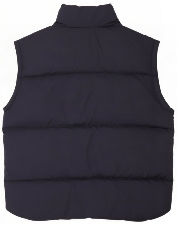 Asics Mens Reversibilă Căptușită Gilet UK 42 XL Bleumarin Poliester