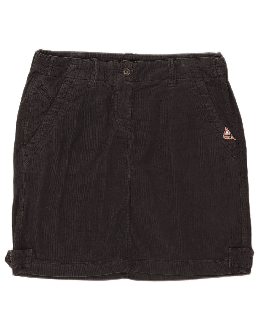 Fusta NAPAPIJRI pentru femei Geographic velur IT 44 Medium W32 Bumbac negru