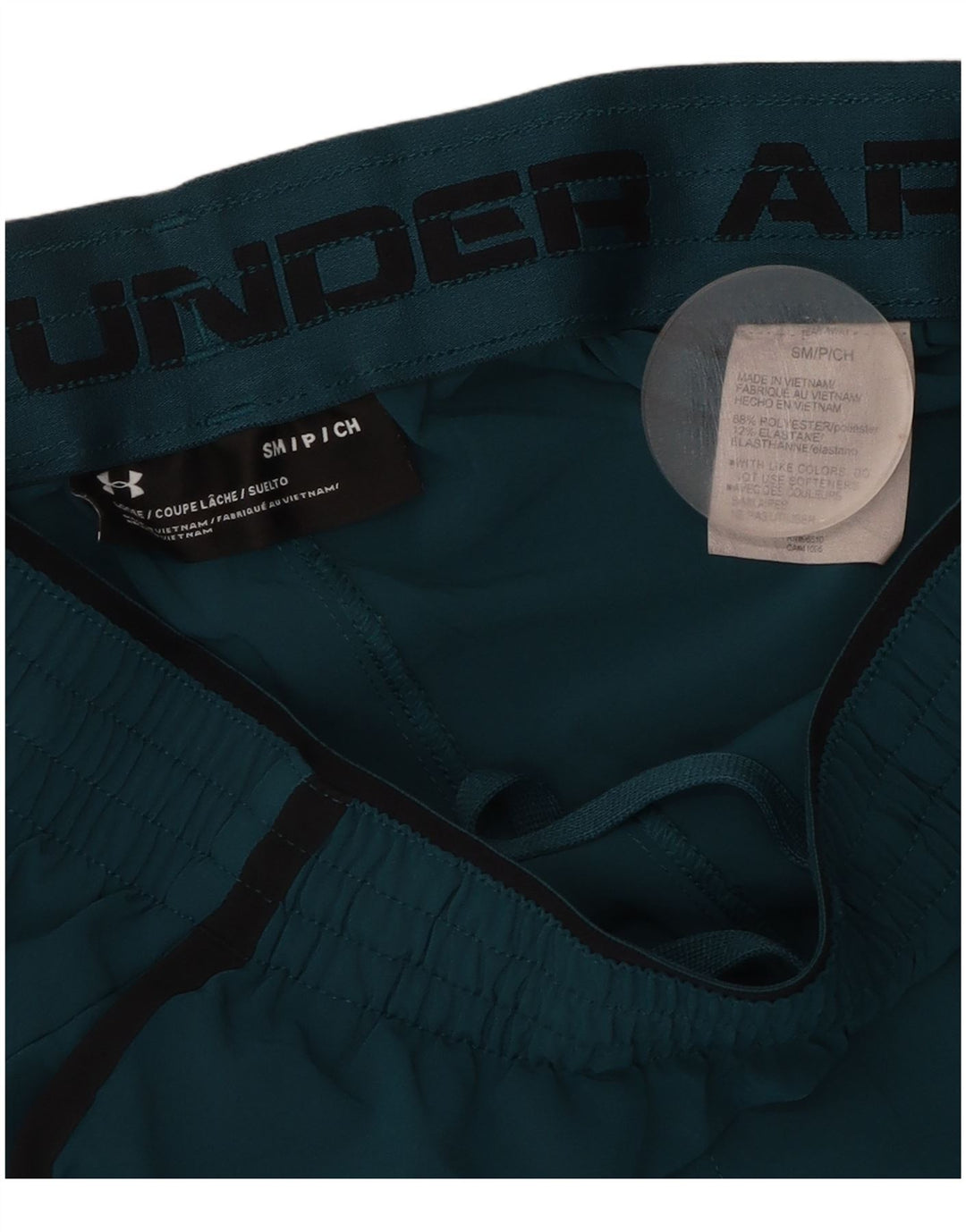 Pantaloni scurți sport Under Armour pentru bărbați, poliester verde mic