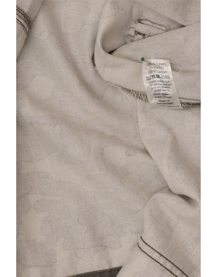 Jachetă militară pentru femei M&Co UK 12, bumbac camuflaj verde mediu