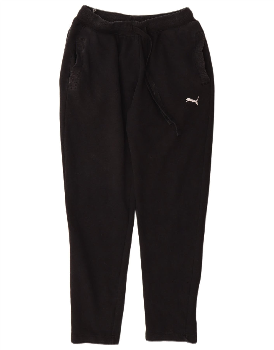 Pantaloni de trening PUMA pentru femei UK 12, bumbac mediu negru