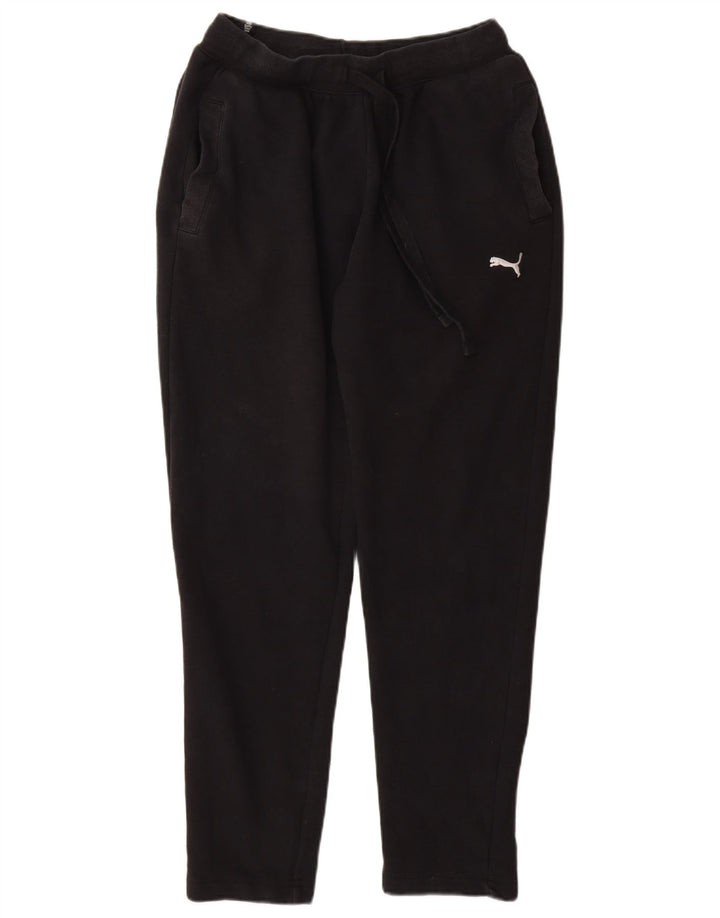 Pantaloni de trening PUMA pentru femei UK 12, bumbac mediu negru