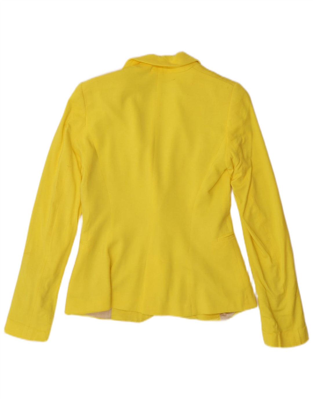 Jachetă pentru femei Zara cu 1 nasture, UK 6 XS, viscoză galbenă