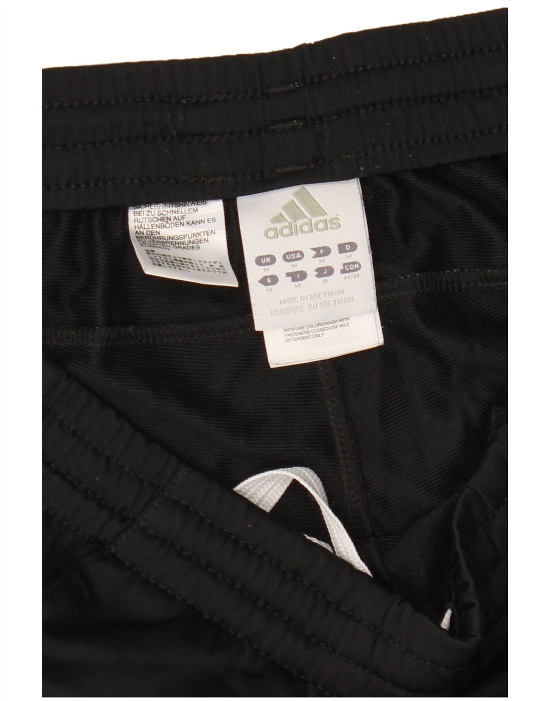 Pantaloni de trening Adidas pentru bărbați, poliester mediu negru