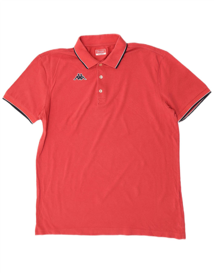 Cămașă polo pentru bărbați Kappa 2XL bumbac roz