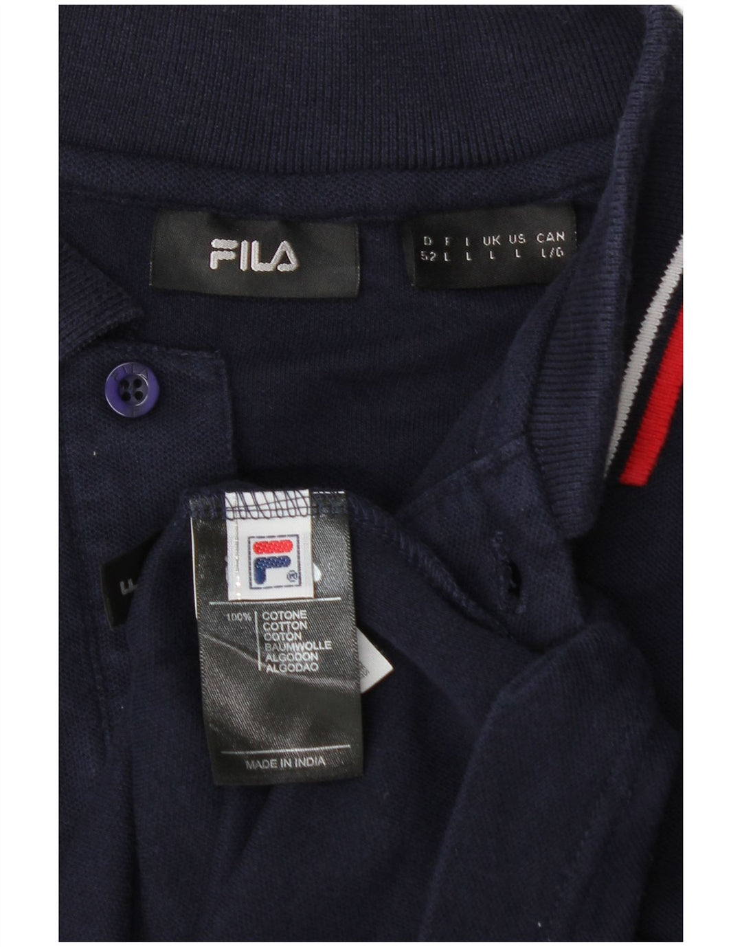 Cămașă polo pentru bărbați FILA, mare, bleumarin, bumbac