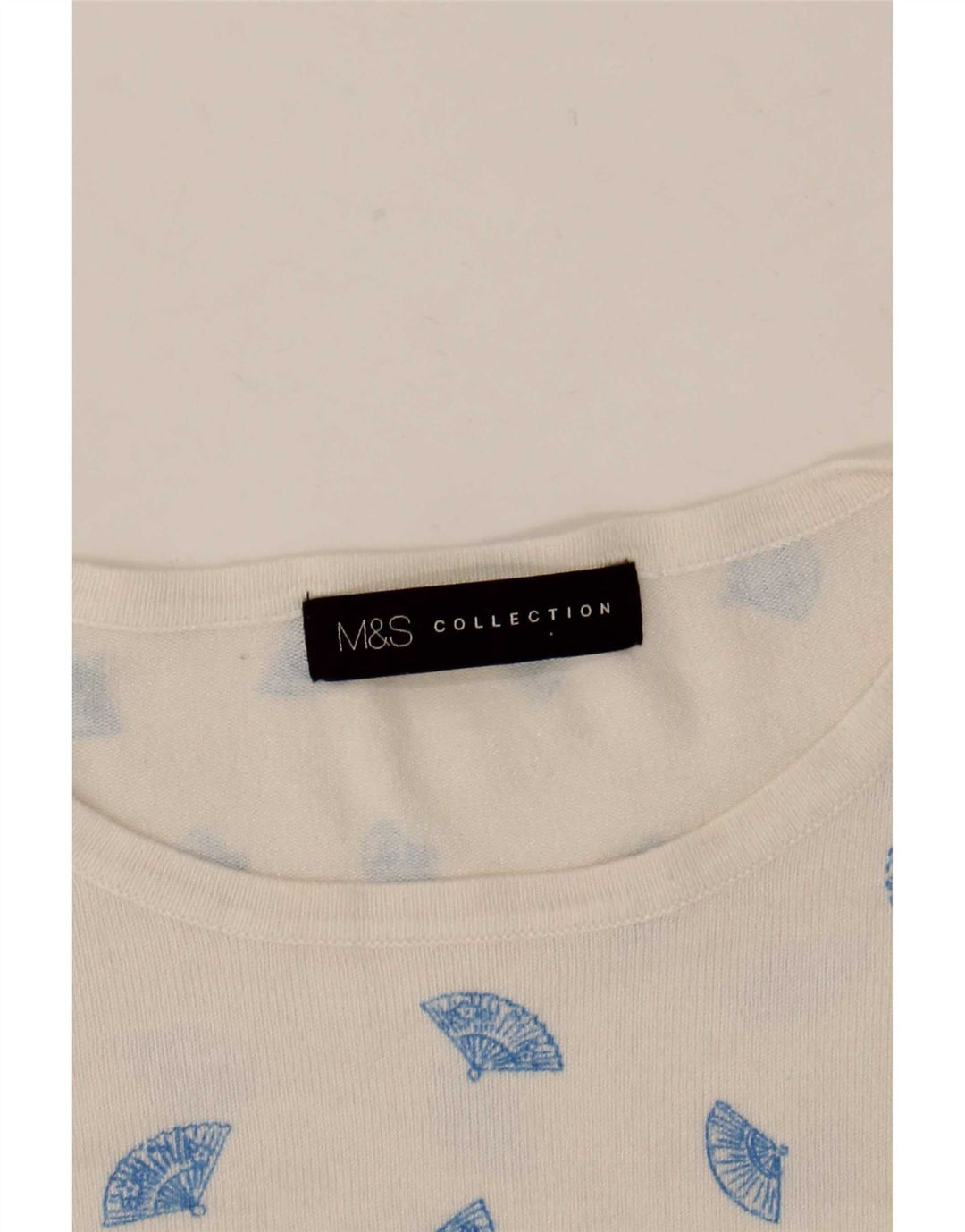 Pulover pentru femei Marks & Spencer, cu model abstract, cu gâtul barcă, UK 12 Medi