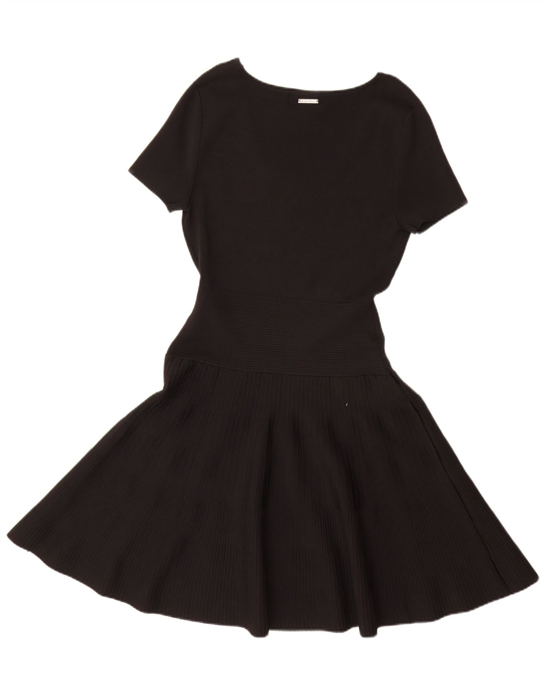 MICHAEL KORS Rochie pentru femei A-Line UK 12 Medium Black Pinstripe Rayon