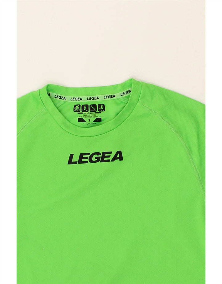 LEGEA Boys T-Shirt Top 10-11 Years Small  Green Polyester Vintage Legea and Second-Hand Legea from Messina Hembry 