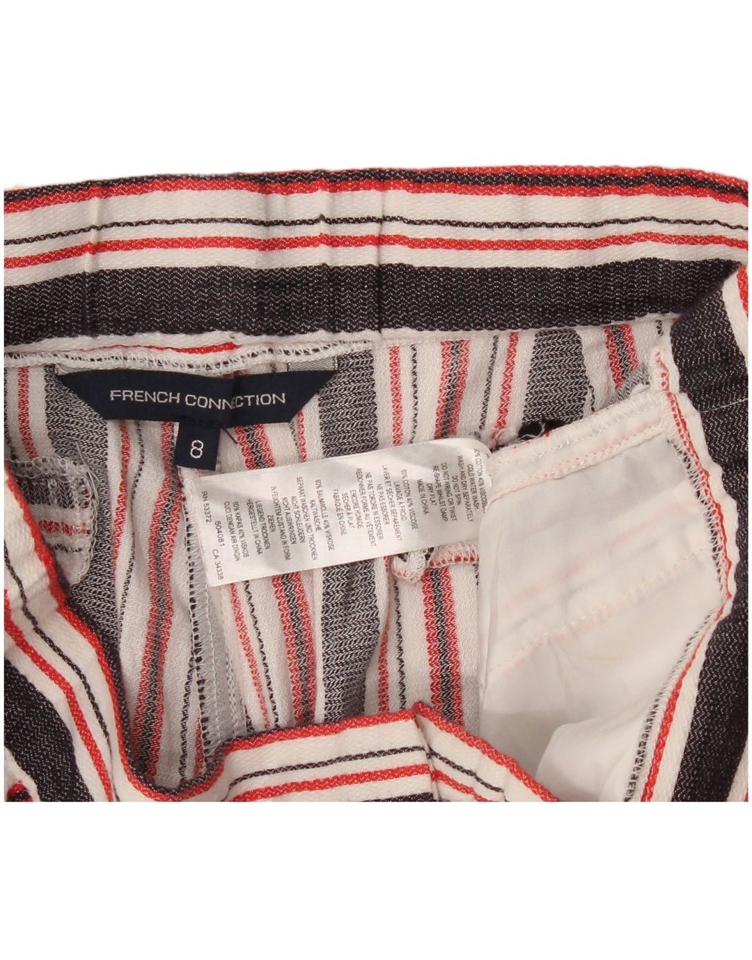 Pantaloni scurti chino French Connection pentru femei UK 8 Small W28 Multicolore Dungi