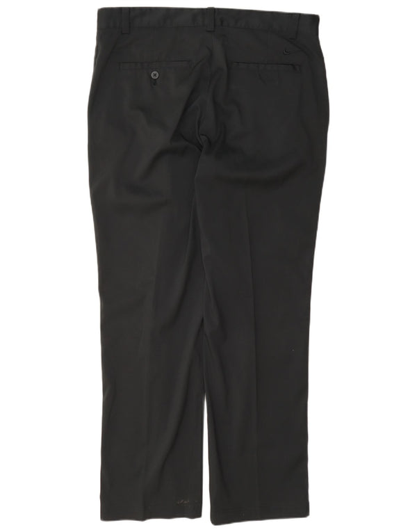 Pantaloni chino de golf drepti pentru bărbați Nike W32 L30 poliester negru