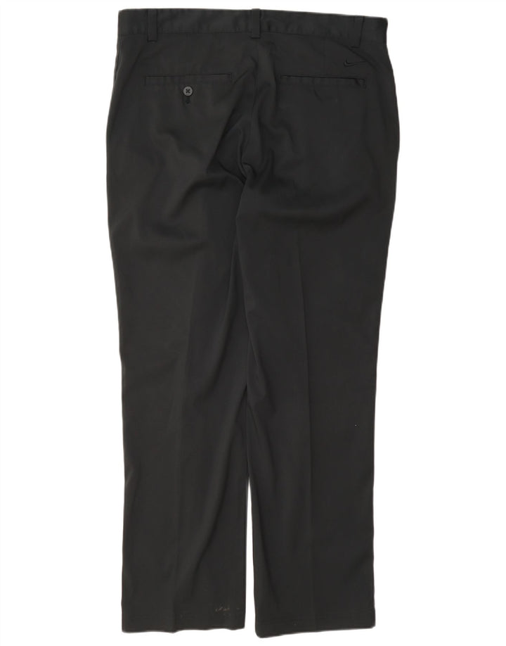 Pantaloni chino de golf drepti pentru bărbați Nike W32 L30 poliester negru