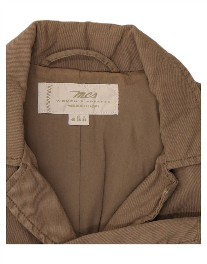 MARLBORO CLASSICS Womens Overcoat IT 40 Small Beige Cotton Vintage Marlboro Classics and Second-Hand Marlboro Classics from Messina Hembry 