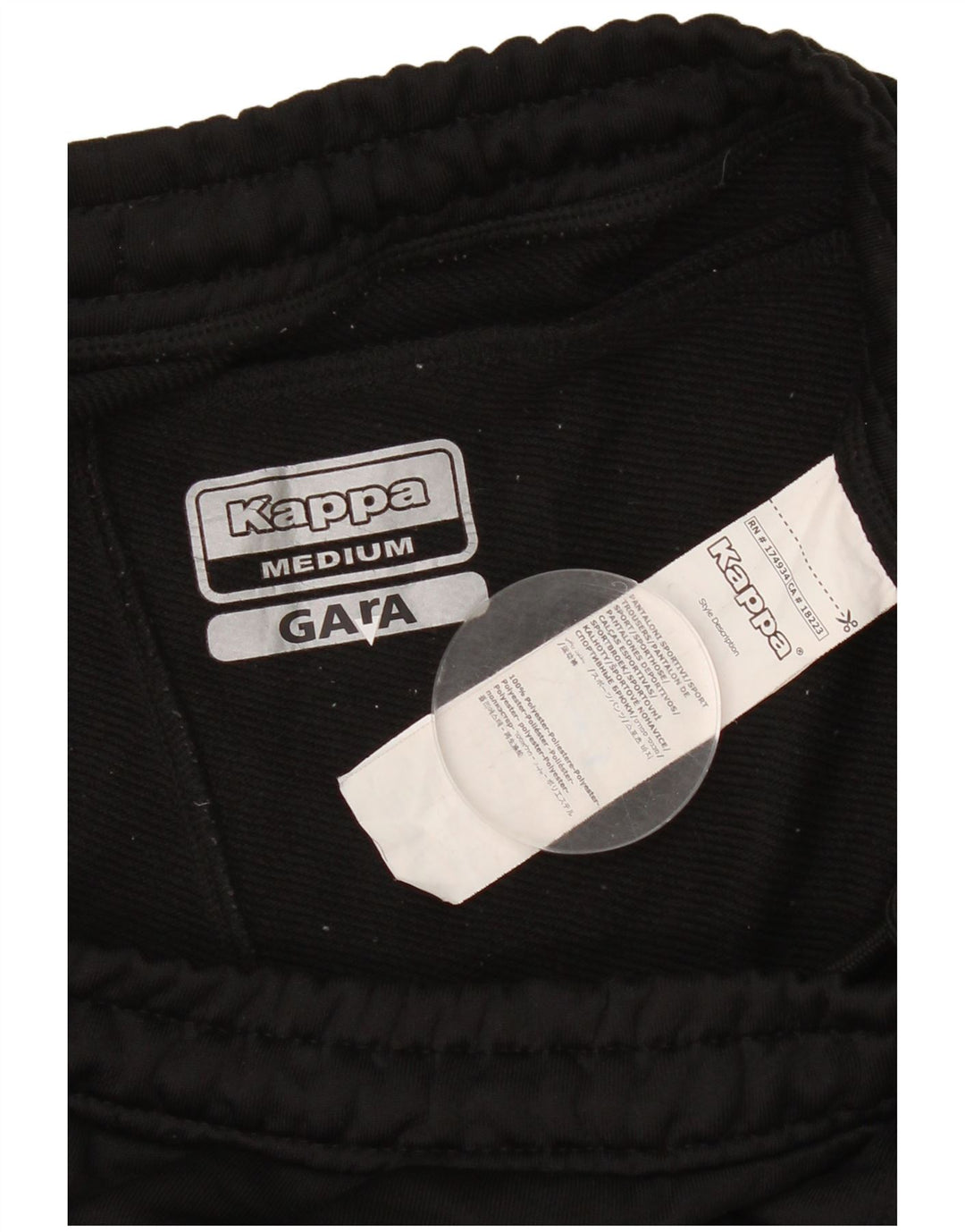 Pantaloni scurți sport Kappa Gara Bermuda pentru bărbați, poliester mediu negru