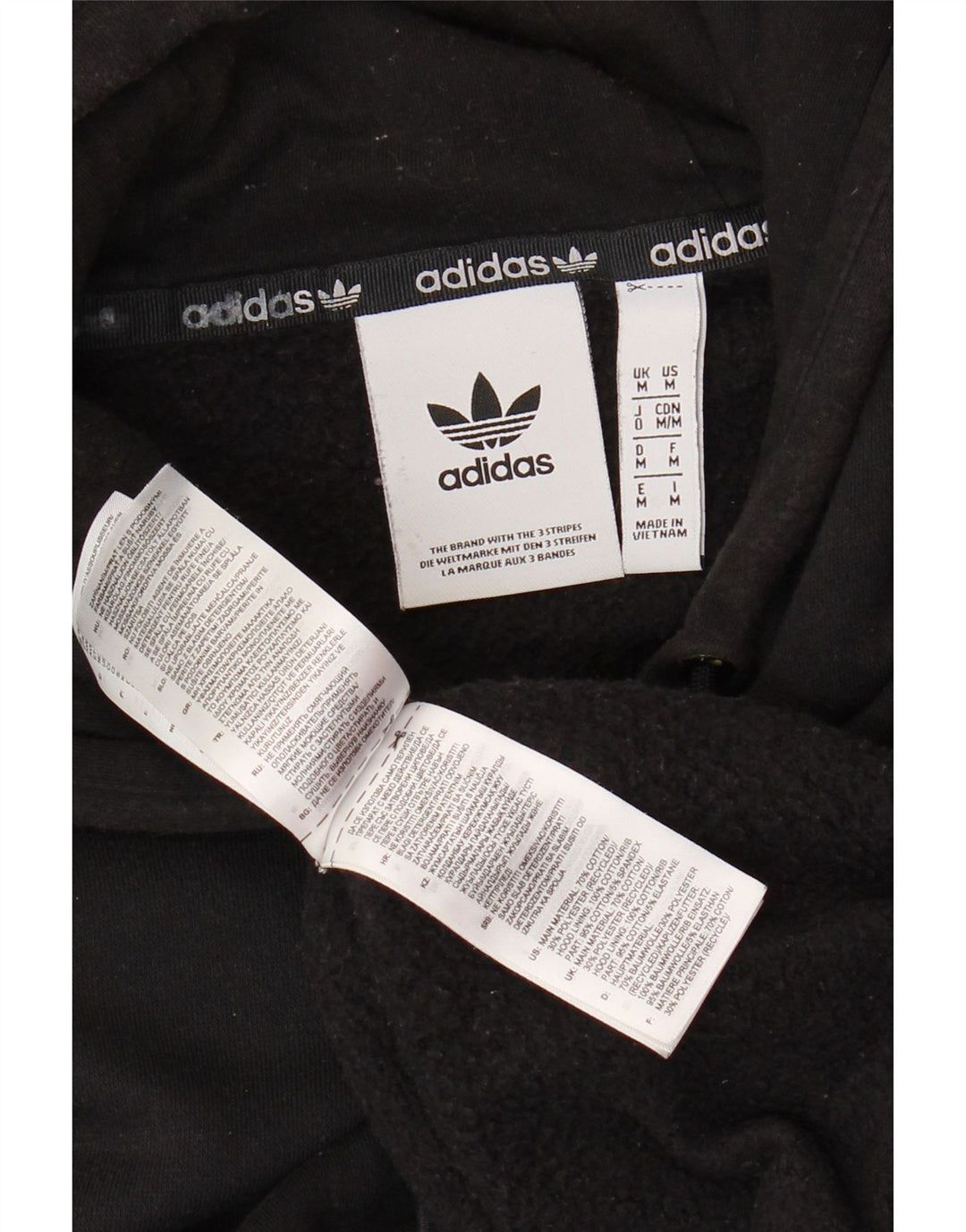 Pulover ADIDAS pentru bărbați, bumbac mediu negru