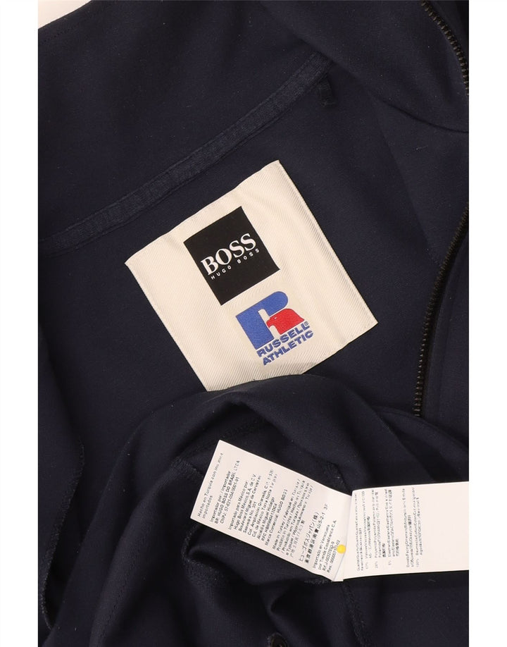 Jachetă de trening pentru bărbați Hugo Boss, viscoză, albastru, mediu