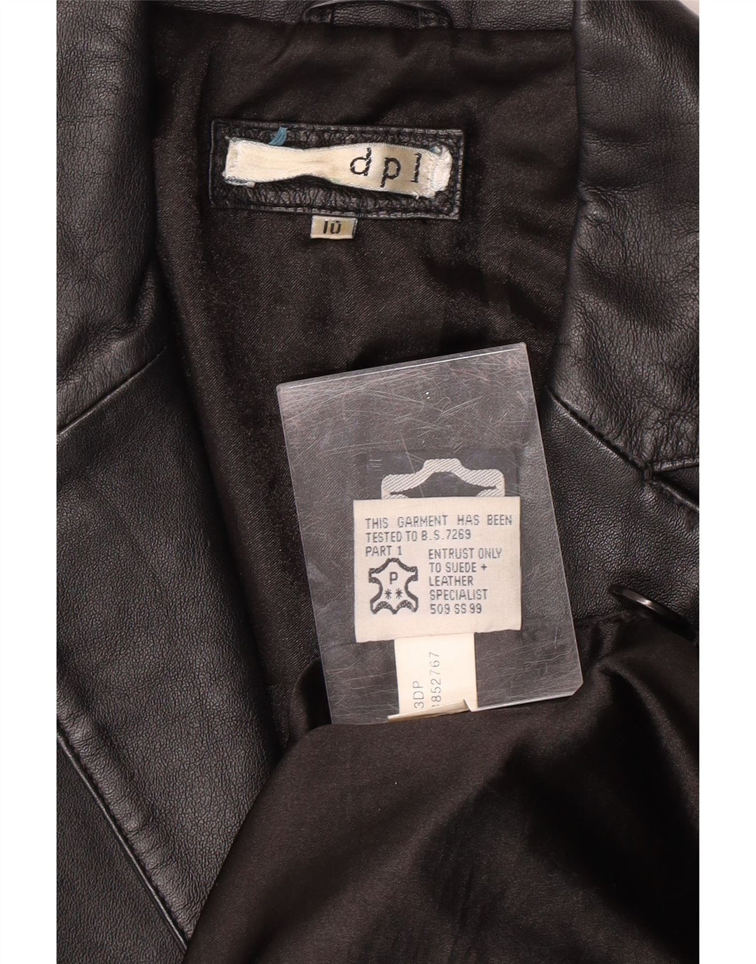 Palton de piele pentru femei DPL UK 10 Mic din piele neagră