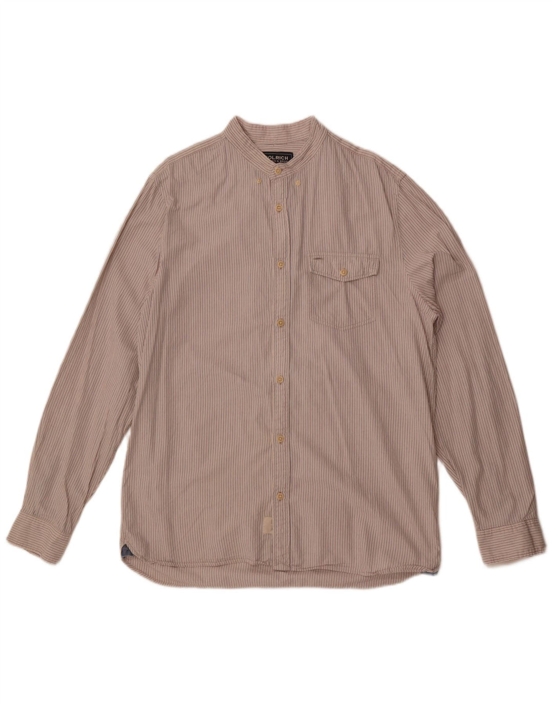 Cămașă pentru bărbați Woolrich din bumbac cu dungi albe mari
