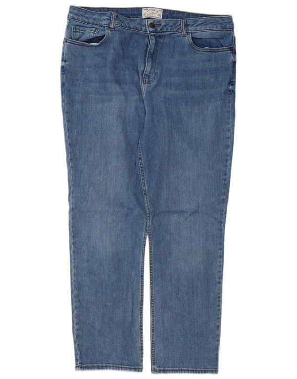 FAT FACE Blugi drepti pentru femei Chesham Girlfriend UK 16 Large W36 L28 Blue