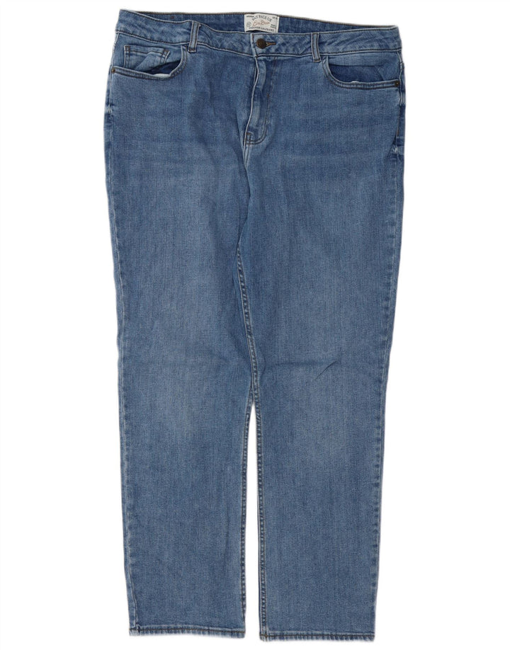 FAT FACE Blugi drepti pentru femei Chesham Girlfriend UK 16 Large W36 L28 Blue