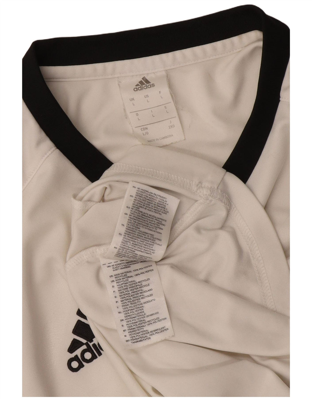 Tricou Adidas pentru femei Top mare, alb, poliester color bloc