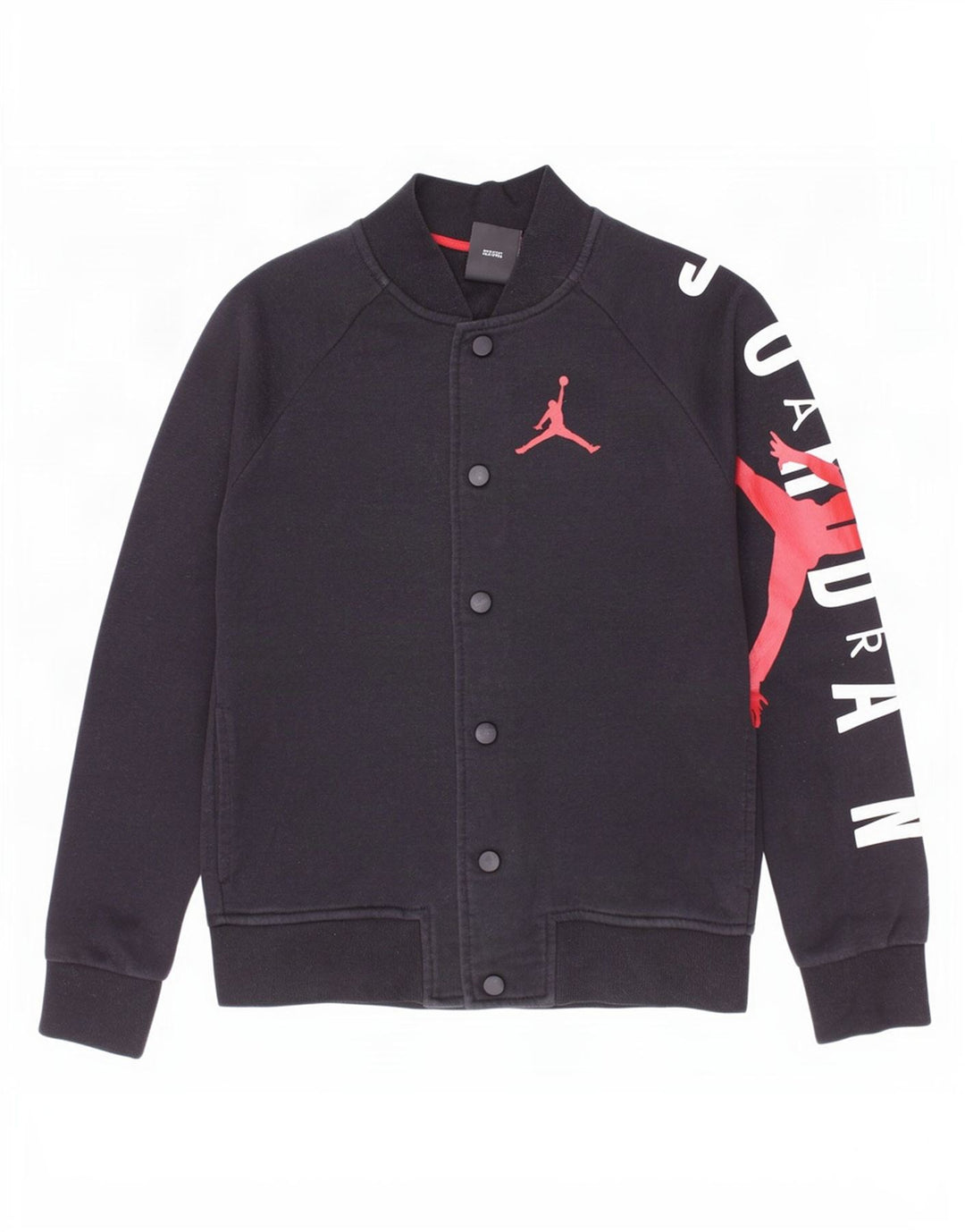 Jachetă de top pentru trening Jordan Boys Graphic 8-9 ani, bumbac negru mic