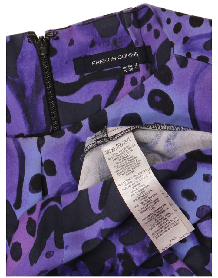 Rochie teacă cu model abstract pentru femei French Connection UK 10 mic violet