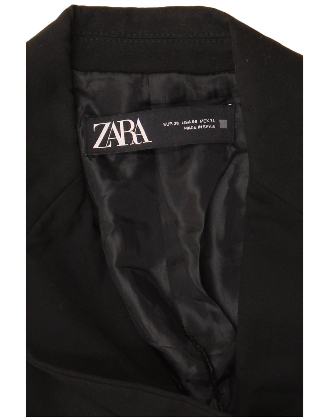 Jachetă Blazer Femei Zara 1 Buton EU 38 Mic Negru