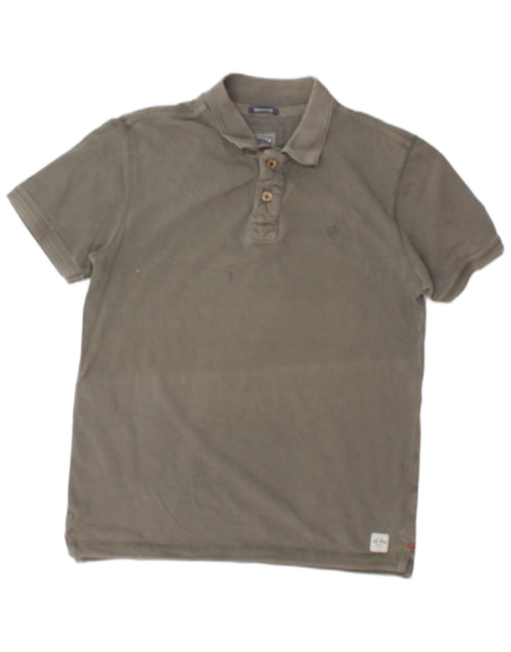 Tricou polo pentru bărbați Fat Face, din bumbac gri mediu