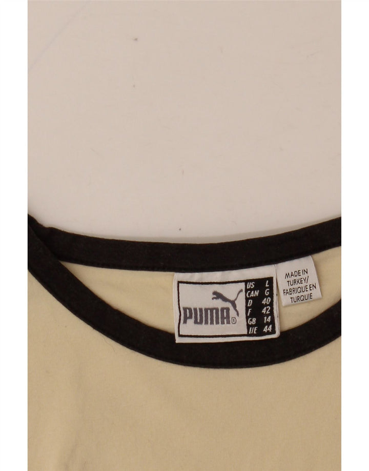 Tricou grafic PUMA pentru femei Top UK 14 Large Off White