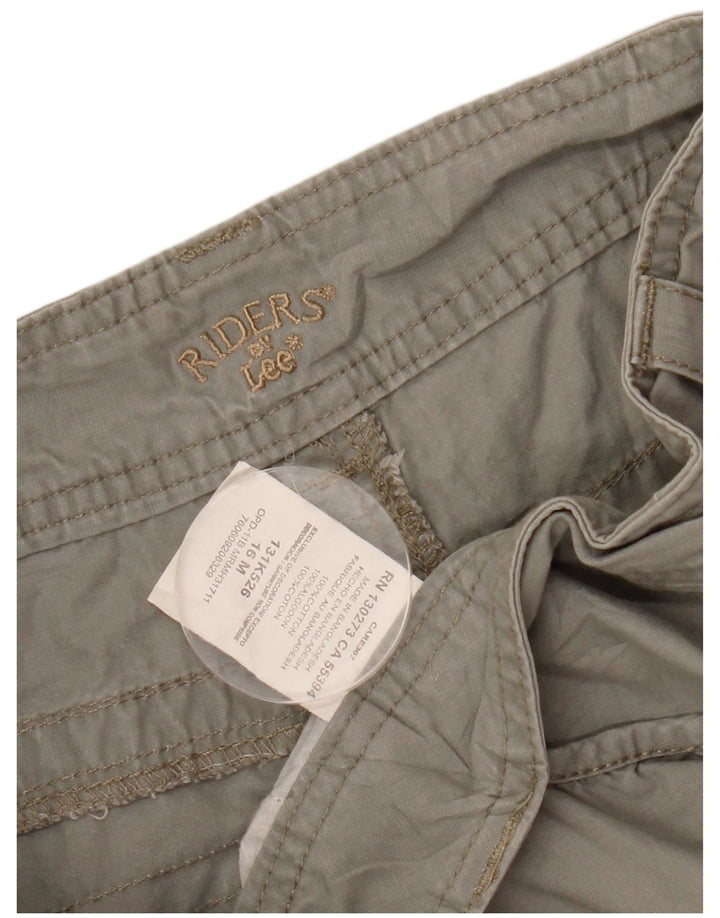Pantaloni scurți cargo Lee Raiders pentru femei US 16 2XL W34 bumbac gri