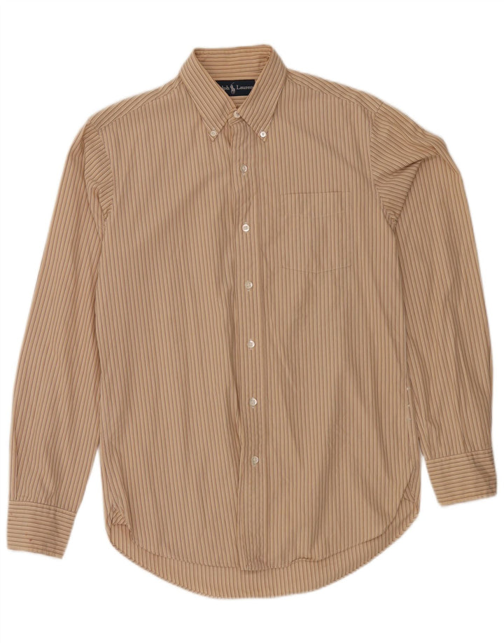 Cămașă pentru bărbați Ralph Lauren Mic Bej cu dungi