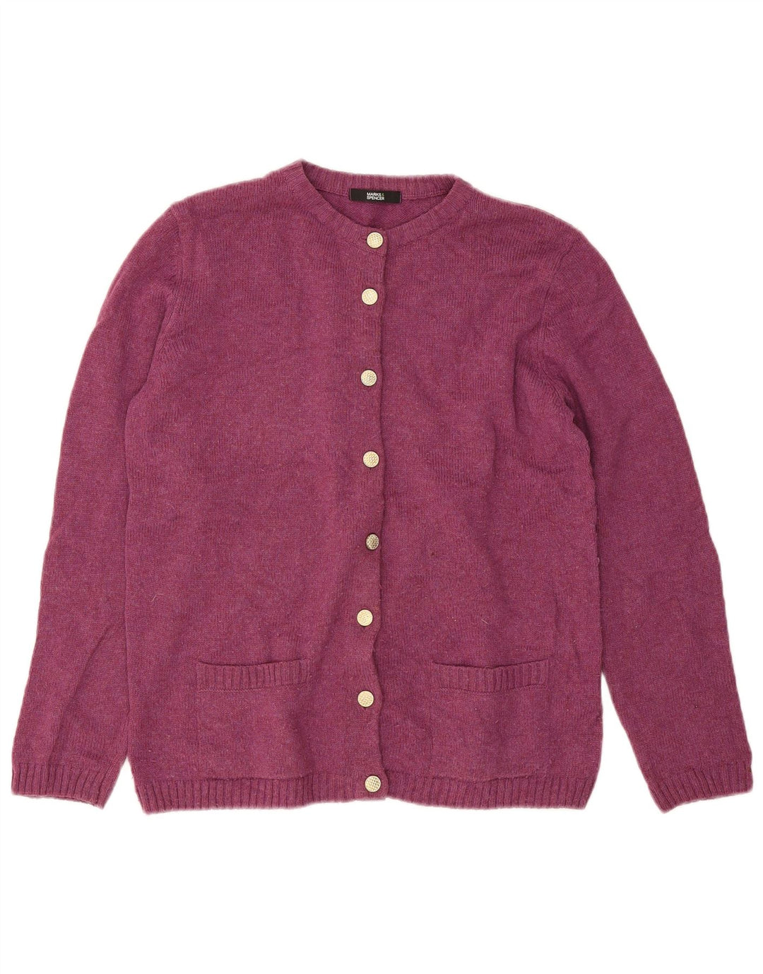 Pulover cardigan pentru femei Marks & Spencer UK 12 Acrilic violet mediu