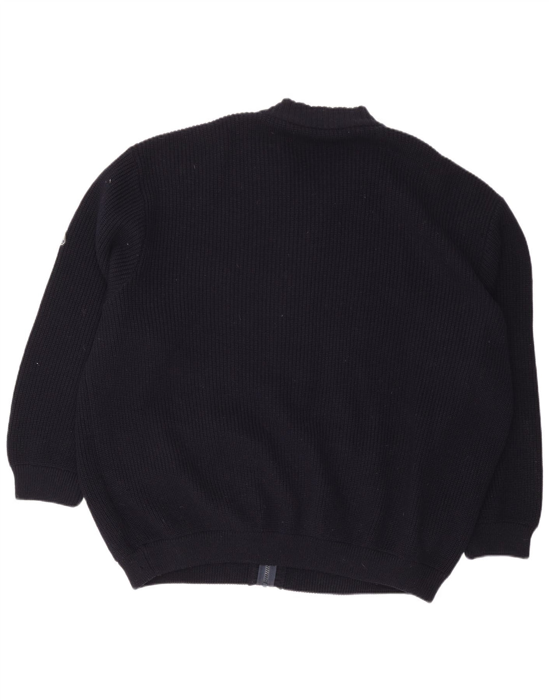 Pulover cardigan supradimensionat pentru bărbați Vintage XL Lână bleumarin