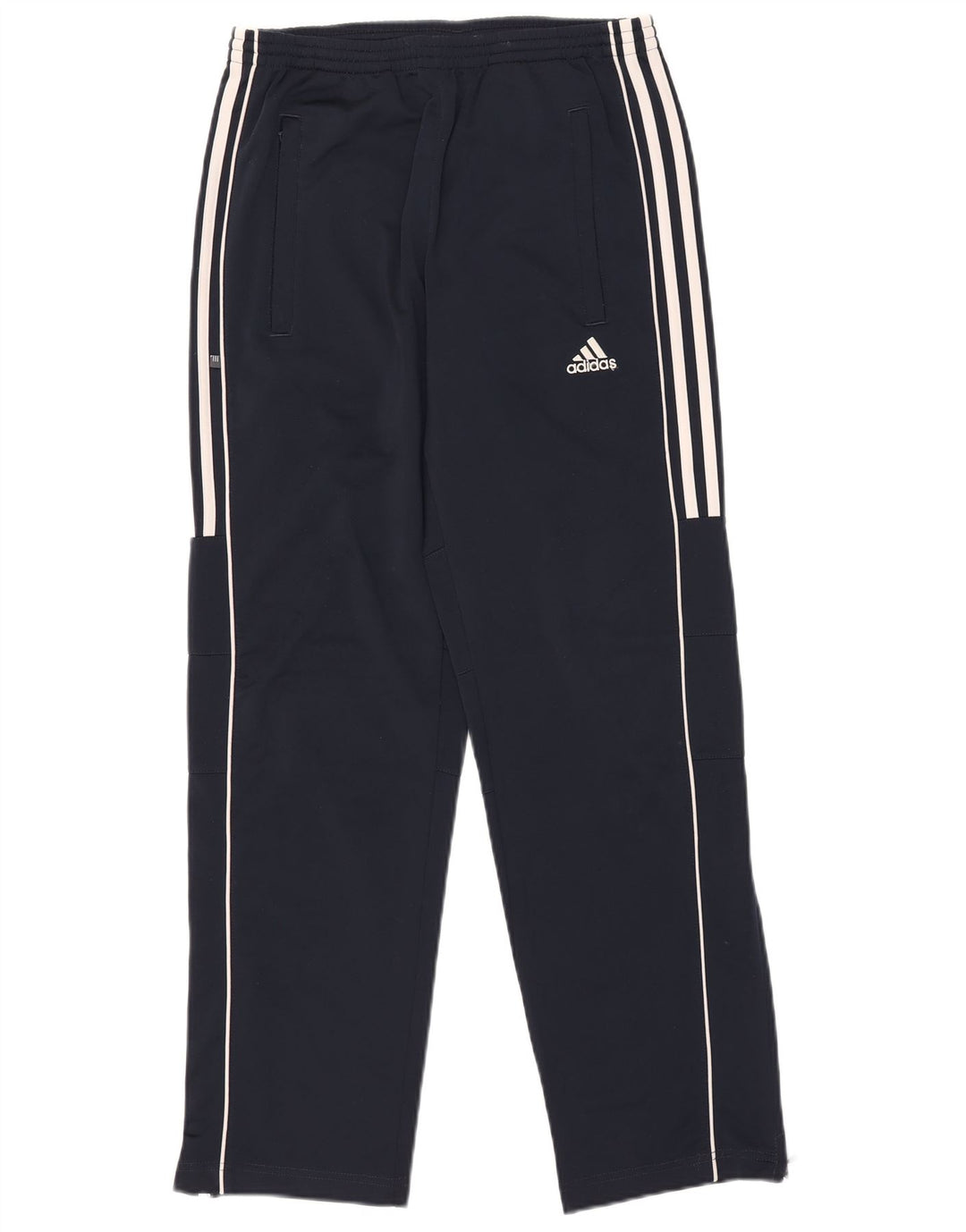 Pantaloni de trening Adidas baieti 13-14 ani poliester bleumarin