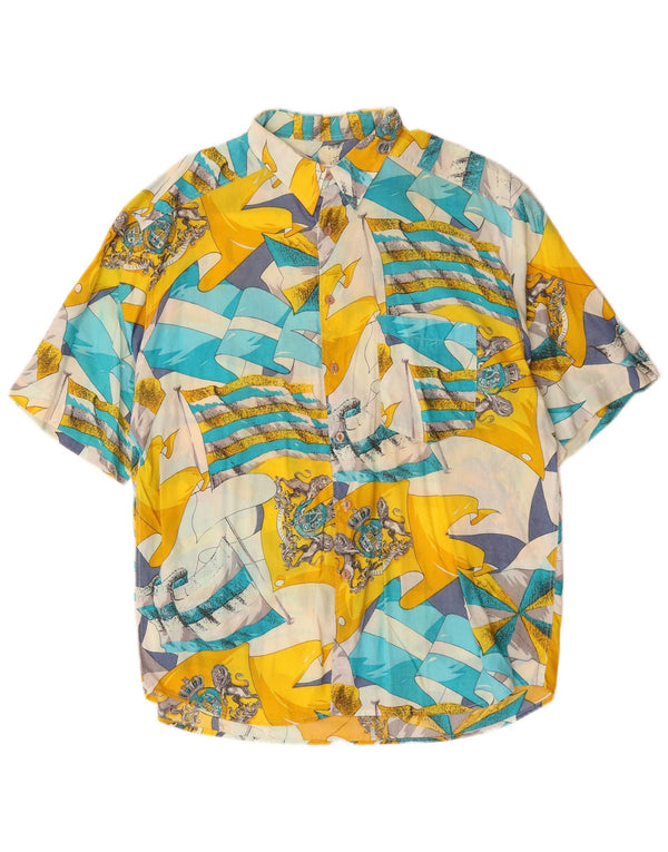 Cămașă cu mânecă scurtă pentru bărbați Massaro, cu model abstract, XL, multicoloră
