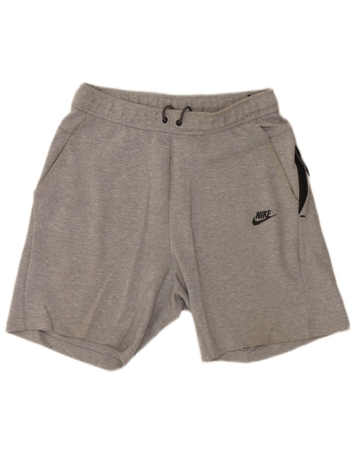 Pantaloni scurți sport Nike pentru bărbați, bumbac cu pete gri medii