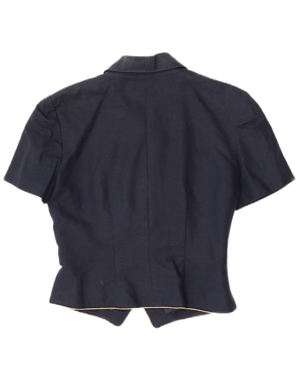 Top cardigan cu mânecă scurtă pentru femei Luisa Spagnoli IT 42 Medium Bleumarin