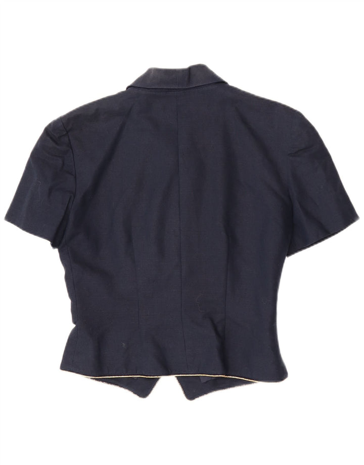 Top cardigan cu mânecă scurtă pentru femei Luisa Spagnoli IT 42 Medium Bleumarin
