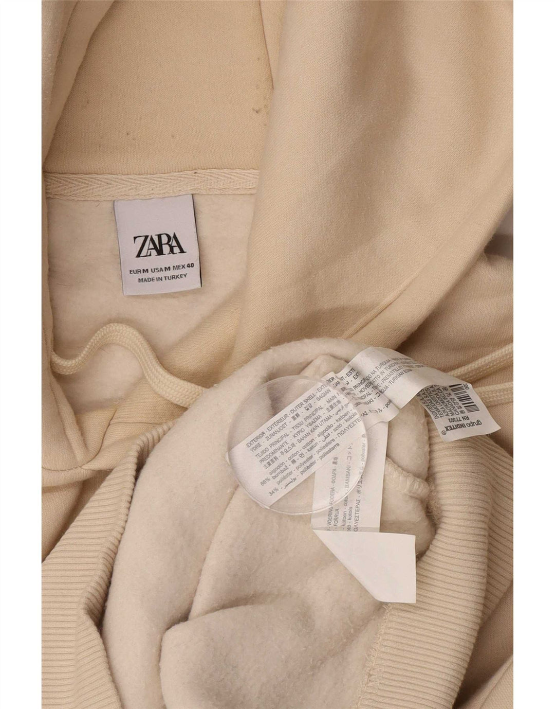 Pulover pentru bărbați Zara, bumbac, bej mediu